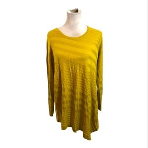 Nordstrom Apt9 Asymmetric Mustard Long Line Sweater 1X